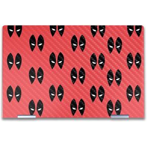 Carbon Fiber Laptop Skin Compatible with HP Envy x360 14" (2023) - Dead Eyes Pool - Premium 3M Vinyl Protective Wrap Decal Cover - Easy to Apply | Crafted in The USA by MightySkins