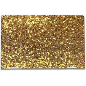 Laptop Skin Compatible with HP Envy x360 15.6" (2023) - Gold Dazzle - Premium 3M Vinyl Protective Wrap Decal Cover - Easy to Apply | Crafted in The USA by MightySkins