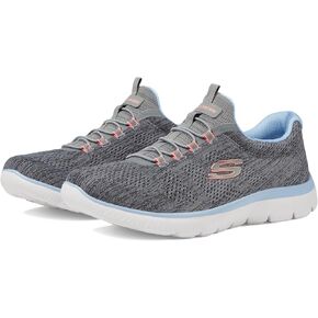 Skechers Sport Women's Women's Summits Fun Flare Sneaker, GYMT=Gray Multi, 12