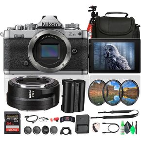 Nikon Z fc DX-Format Mirrorless Camera (1671) + Memory Card + Camera Bag + Flexible Tripod + Cleaning Kit + HDMI/Micro Cable + Hand Strap + Card Wallet + Card Reader + More