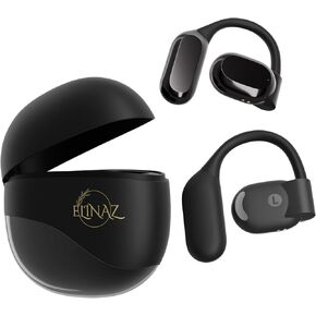Open Ear Bluetooth Earbuds – Luxury Wireless Headphones with Hi-Fi Sound, Waterproof, Ultra-Light, Long Battery Life, Noise Cancelling, Ideal Gift for Tech Enthusiasts (Black)
