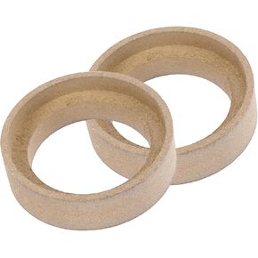 2Pcs Car Speaker Spacer Ring Adaptor Brackets Mounting Spacer Recess Bezel Plate Wood 50mm ID for 1.2 Inch Speakers Auto Replacement Parts