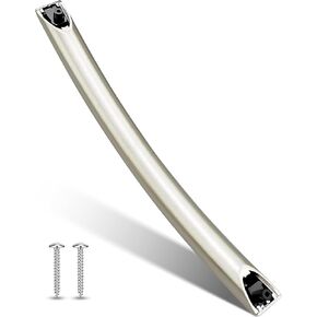 Microwave Door Handle Compatible with Samsung ME16A4021AS Microwave Oven Door Handle, DE94-04313F Microwave Oven Door Handle Replacement with 2 Screws