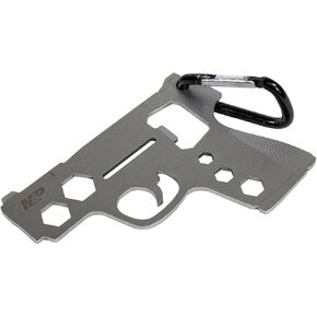 Smith & Wesson M&P Pistol Novelty Multi-Tool Carabiner with Durable, Compact Stainless Steel Construction for Tactical, Gunsmithing and EDC