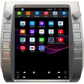 Android 13 Radio for Toyota Tundra 2014-2018 Navigation System 12.1inch Tesla Touch Screen 2GB+32GB Wireless Carplay Android Auto Bluetooth WiFi Free Camera