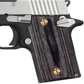 Cool Hand Rosewood Grips Replacement for Sig Sauer P938, High Polished Wood, Gold Gun Grips Screws Included, 5/32" Thin