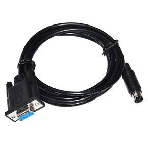 DB9 to Mini DIN 6P MD6 Programming Cable - 9-Pin to 6-pin Round Connector for LS(LG) K10S1 PLC(1.8 Meters)