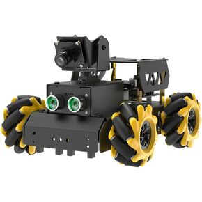 AI Vision Robot Car Kit for Raspberry Pi, TurboPi Coding Robot Kit STEM Projects Educational Building Robot Python Programming Programmable Open Source Smart Robotic (without Raspberry Pi)