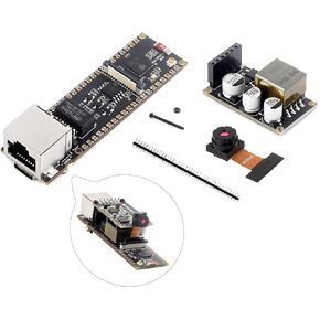 ESP32-S3 Ethernet Development Board, 10/100Mbps RJ45 Ethernet Port, Support W-i-Fi & BLE, Ethernet Communication, 240MHz Dual Core Processor, Onboard Type-C Port, with PoE Module+ OV2640 Camera