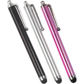 9.0 Capacitive Metal Stylus Pen Stylus Touch Pen for Smartphone Tablet iOS/Android Mobile Phone Cell Phone Devices with Touchscreen (Multicolor 3pcs)
