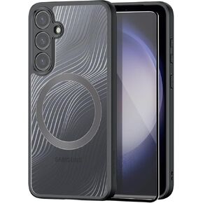 Asuwish Phone Case for Samsung Galaxy S24 5G Clear Cell Cover with Tempered Glass Screen Protector Magsafe Transparent Thin Slim TPU S 24 24S GS24 G5 Women Men
