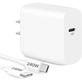 for Mac Book Air Mac Book Pro Charger Fast Charging, USB C Fast Charger Block with 240W 6FT USB-C to C Cable for MacBook Air MacBook Pro 16 15 14 13 inch 2024 2023 2022 2021 2020, M4 M3 M2 M1 Laptop