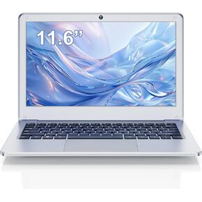 جهاز كمبيوتر محمول 11.6 "أجهزة الكمبيوتر المحمولة الصغيرة الحجم الحجم ، Mini Laptop 8GB RAM ، N4000 Dual Core Processor ، 128GB ROM SSD ، دفتر رفيع وخفيف الوزن للعمل ، المدرسة ، السفر 2025 (Silver ، 128 SSD)