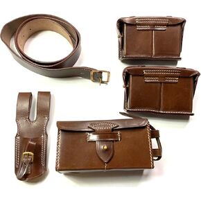WWII Japanese Arisaka Ammunition Pouches Belt and Frog Set