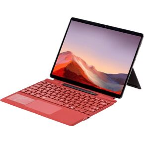 Bluetooth Keyboard for Microsoft Surface Pro 11/Pro 10 2024/Pro 9/Pro 8/Pro X 13 Inch, Wireless Touch Trackpad Thin Keyboard, 7 Colors Backlit Detachable with Pen Holder (red)
