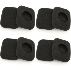 Square Foam Ear Pad Covers Compatible for Bang & Olufsen B&O Beoplay Form 2 Headset Bluetooth Headphone Replacement Sponge Earpads Cushion Soft Leatherette Earcushions Breathable 8PCS