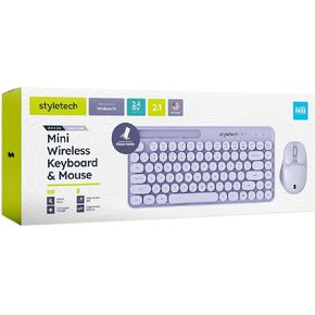 MK520 Wireless Pastel Keyboard and Mouse Bundle - Lavender Purple, PC Compatible