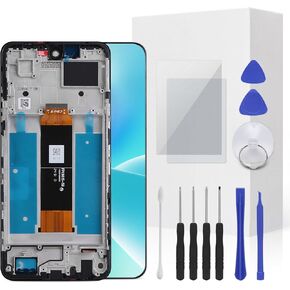 for HMD Vibe N159V TA-1590 Screen Replacement Kit Full LCD Screen Display Touch Digitizer Assembly Frame with Repair Tool for Model HMD Vibe N159V TA-1590 6.56inch