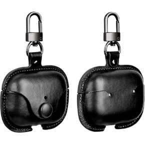 Case for AirPods 4 Leather Cover Support Wireless Chargin, MagSafe with Keychain Airpods Strap - Compatible with AirPods 4th Generation (2024) Case (Brown)
