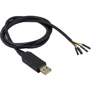 whiteeeen Original FT232RL USB to TTL Serial 3.3V Logic Level Converter Adapter Breakout Board Cable Debug Programmer Module USB A Male Compatible for Arduino MAC OS Windows 7 8 10 Converter 1M 3.3FT