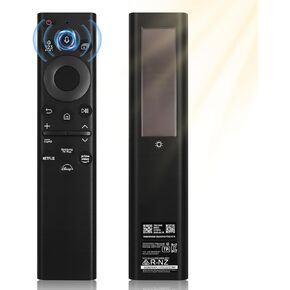 BN59-01385A Solar Voice Remote Replacement for Samsung TV Remote, Compatible with Samsung Smart TVs Ultra HD Neo QLED The Frame and Crystal UHD Series 2021-2023 Models (Solar Black)