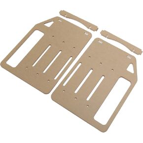 3 Layer 3.5in Hard Disk Drive Rack, Transparent DIY HDD Cage Tray Holder, Universal Desktop Computer Acrylic Hard Drive Bracket, 2Pcs Acrylic Plate and Fan Fixing Strip