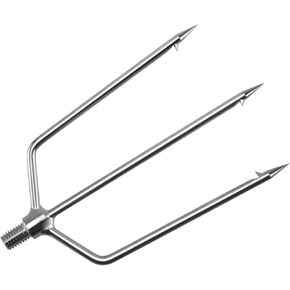 Retractable Fishing Gaff Stainless Steel, Telescopic 8mm Screw Fishing Spear Assorted Gig Harpoon Gaff Hooks, Fish Frog Gig Ice Fishing Fish Gaffs Replaceable Harpoons Rakes