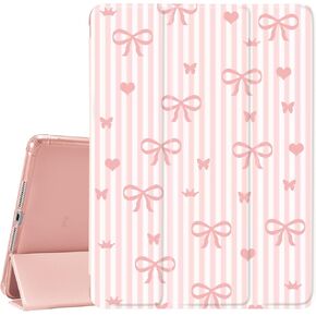 JOYLAND Pad Case West Cowboy White Case for iPad 10.9" Air 4 2020/Air 5 Cute Cool Girl Anti-Scratch Shockproof with Pencil Holder Smart Trifold Stand Case(Model Number: A2325/A2588)