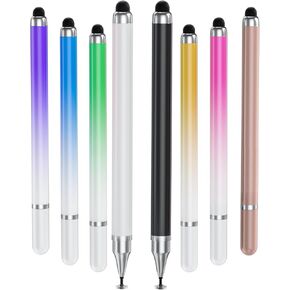 8 PCS Universal 2 في 1 أقلام القلم للشاشات التي تعمل باللمس ، ودقة عالية وحساسية ، تلميح درج ، ألوان سعة كويليز ، ألعاب سعة ، iPad ، iPad ، Android ، الأجهزة اللوحية ، الهواتف الذكية in Kuwait