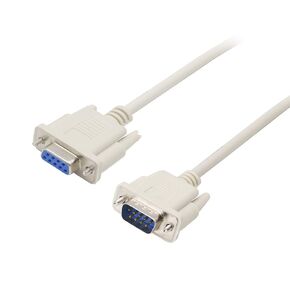 PNGKNYOCN 4.5 Feet RS232 DB9 9pin Data Serial Cable Male to Female DB9 Extension Cable 2-3 Cross Cable for Computers, Printers, Scanners