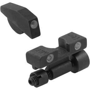 MEPRO Tru-Dot Adjustable Night tritium Sights Compatible with S&W K L N REV Green tritium dots Glow on Sight self Illuminated Meprolight Fixed Metal Sights
