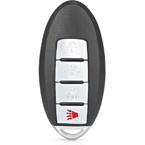 Replacement Smart Remote Car Key Fob for Nissan Maxima 2007 2008 Sentra 2007-2012 CWTWBU735 285E3-EW81D 285E3-EW82D 315MHz ID46 Chip 4Buttons