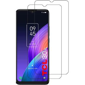 [2 Pack High Clear Tempered Glass Screen Protector Frontier Protective Protector for TCL 30XL 30 XL