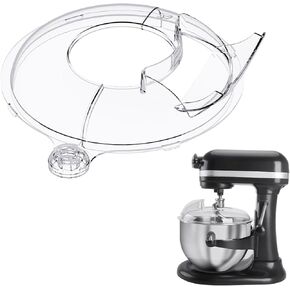 Pouring Shield for KitchenAid Stand Mixers Bowl Lift 6-7 QT Stainless Steel (Only),Safety Pouring Shield,Splatter Guard for Kitchen aid Mixer Bowl,kitchen aid Accessories and Attachments