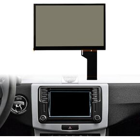 6.5" Touch Screen Display LCD Replacement HD with JP Rubber Film Anti Blue Light Reflection Dazzle for VW Golf 7 Jetta Passat Atlas Tiguan MIB VW STD2 TDO-WVGA0633F00039 TDO-WVGA0633F00045
