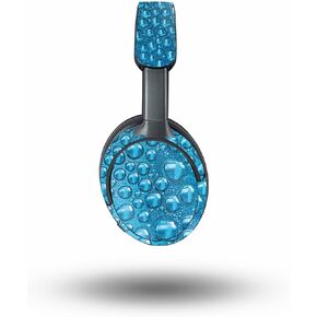 MightySkins Glossy Glitter Skin Compatible with Bose QuietComfort Ultra - Wavy Drops | Protective, Durable High-Gloss Glitter Finish | Easy to Apply, Remove, and Change Style
