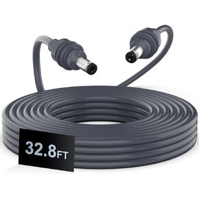 DC Power Cable 10M/32.8FT for Starlink Mini, 18AWG Replacement Cable for Starlink Mini Waterproof Outdoor - Gray