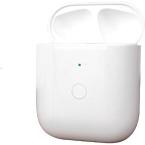 Replacement Charging Case for AirPods 1st & 2nd Generation with Wireless and Wired Charging and Built-in 550 mAh Battery for Fast Charging, Bluetooth Pairing and Sync Button, White. No Earbuds/Airpods
