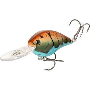 Strike King (HCKVD1.5F-592) KVD 1.5 Flat Side Fishing Lure, Medium-Diving Crankbait, Silent Hunting Action, 3/8-Ounce, Dives to 8-Feet, Size 3 Treble Hooks, Table Rock Craw