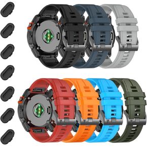 22mm Quickfit Watch Band Compatible with Fenix 8 AMOLED 47mm/Fenix E/7 Pro/7/6 Pro/6/5 Plus/5, Silicone Wriststrap for Descent G1 Solar/Forerunner 965/955/945/935/MARQ Adventurer(Gen 2)