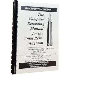 Loadbooks USA, Inc. The Complete Reloading Book Manual for 7mm Remington Magnum, 7MMREMINGTONMAG