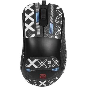 Mouse Grip Tape Full Coverage for BenQ Zowie EC1-CW Ergonomic Gaming Mouse, Mouse Anti Slip Grip Tape,Self-Adhesive PreCut Sweat-Resistant Professional Mice Upgrade Kit(Black)