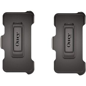 OtterBox Defender Series Replacement Belt Clip Holster for iPhone X/XS Defender - Non-Retail Packaging - Black (Not A Case) (2 Pack)