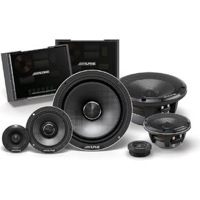 Alpine HDZ-653S Status Hi-Res Series 6-1/2" 3-Way Slim-fit Component System