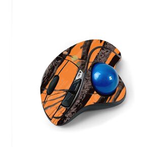 MightySkins Skin for Logitech M570 Wireless Trackball Mouse - Orange Camo | Protective, Durable, and Unique Vinyl Decal wrap Cover | Easy to Apply, Remove, and Change Styles | Made in The USA