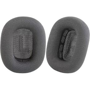 Replacement Ear Pads AirPods Max Headphone Compatible mesh Fabric Strong Magnetic Design Ear Pads - Set of 2 Black