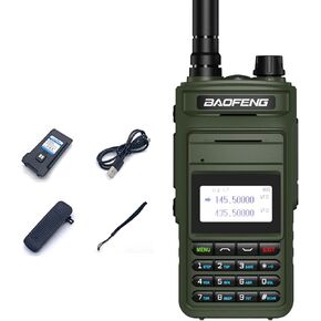 BAOFENG P15UV USB-C 8W Walkie Talkie for Adult Dual Band 1500mAh Battery Ham Radio Long Range Type-c Charging Purple