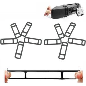 10 Pack Mirror Dash Cam Mounting Straps Replacement Mount Elastic Rubber Band for Car Interior Rear View Mirror Camera Camera Smart Rearview Mirror Front and Rear View Backup Camera