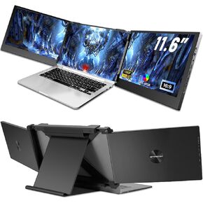 2.5K 165Hz Portable Gaming Monitor,17.3''2560 * 1440 QHD Portable Monitor,100% sRGB HDR FreeSync External Second Screen for Laptop Phone Mac PS5