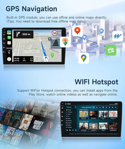 2G+64G Android 13 Radio for Mercedes Benz C-Class W203 C200 C320 C350 CLK W209 S203 A209 2002-2005 Rimoody Car Stereo Carplay Android Auto 9 Buck GPS GPS Bluetooth in Kuwait